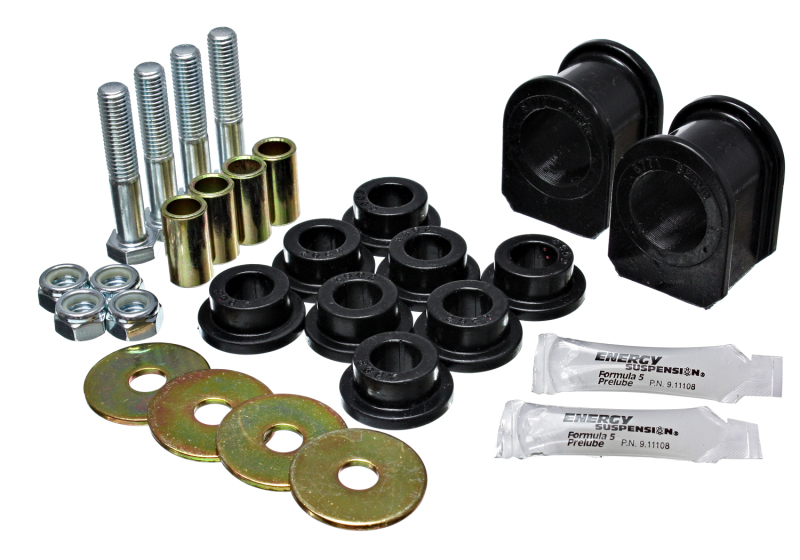 Ford Mustang Sway Bar Bushing Set - Rear - Energy Suspension - Hyper-Flex™ Polyurethane - Black - `05-`07